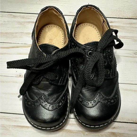 Mikoleón Black Oxford Brogues EEEUC size 24 - Picture 2 of 3